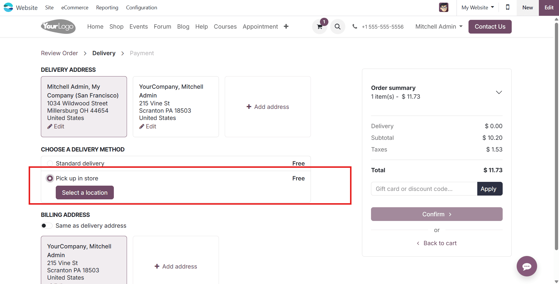 How to Enable E-store Picking and Payment for Odoo 18 Ecommerce Store-cybrosys