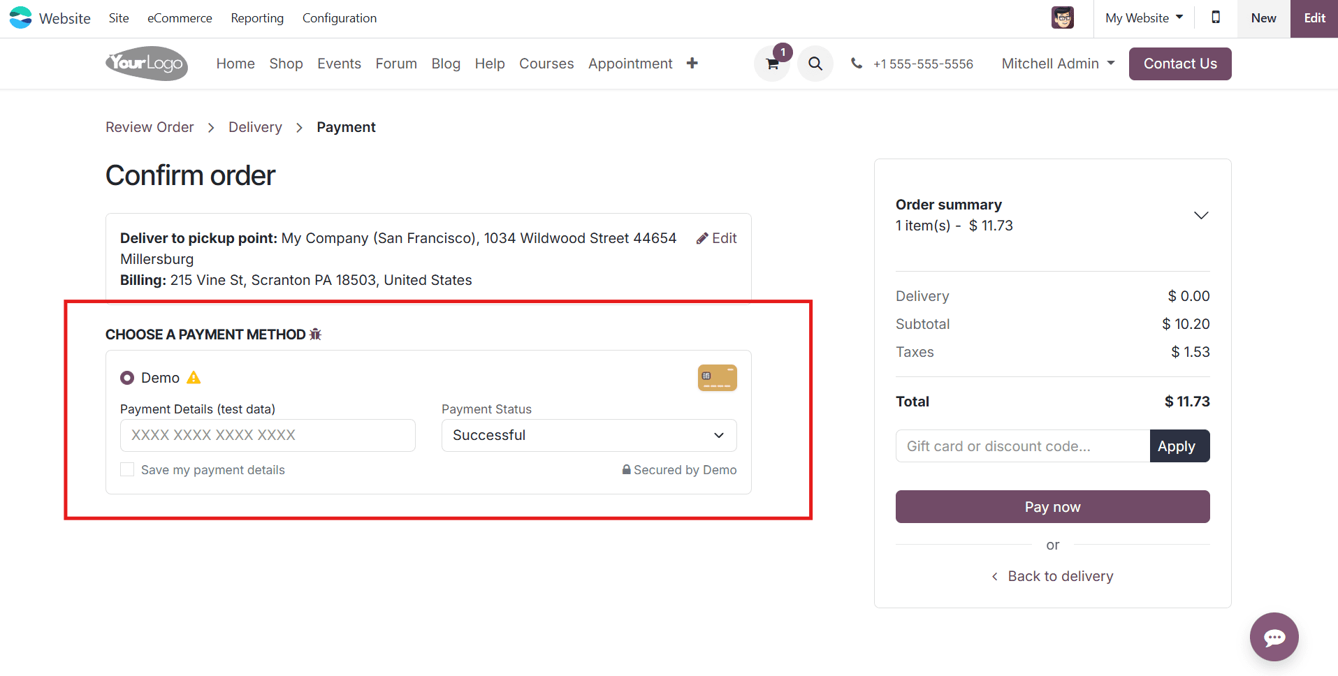 How to Enable E-store Picking and Payment for Odoo 18 Ecommerce Store-cybrosys