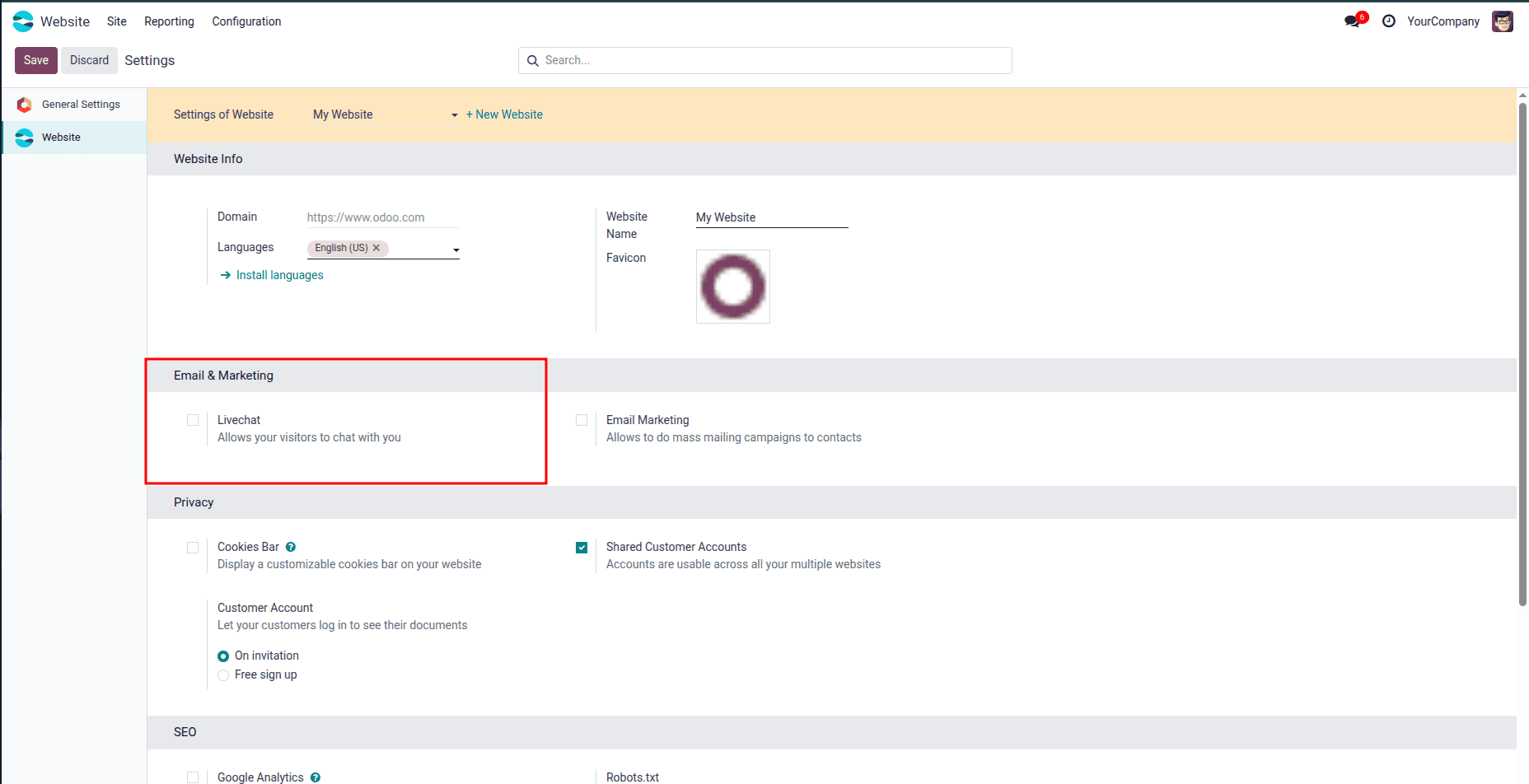 How to Enable Live Chat Support on Your Odoo 19 Website-cybrosys