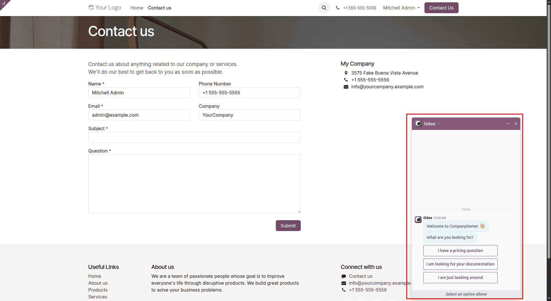 How to Enable Live Chat Support on Your Odoo 19 Website-cybrosys