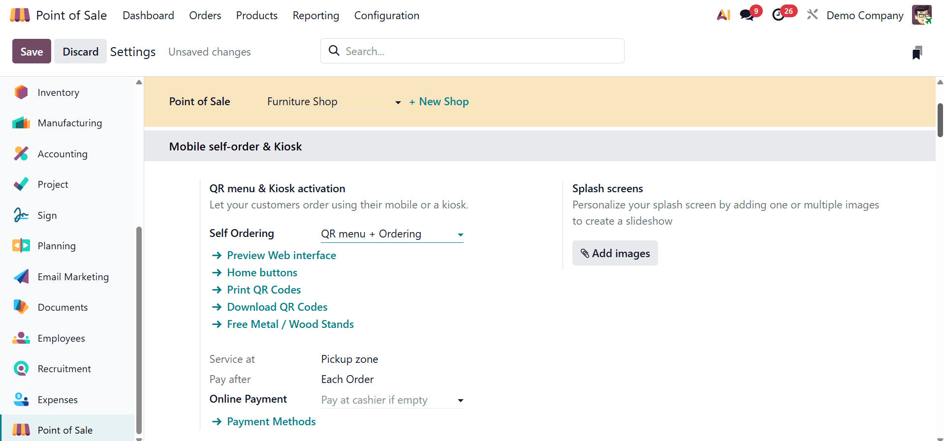 How to Enable Self-Service Ordering in Odoo 19 POS (Mobile + Kiosk Explained)-cybrosys
