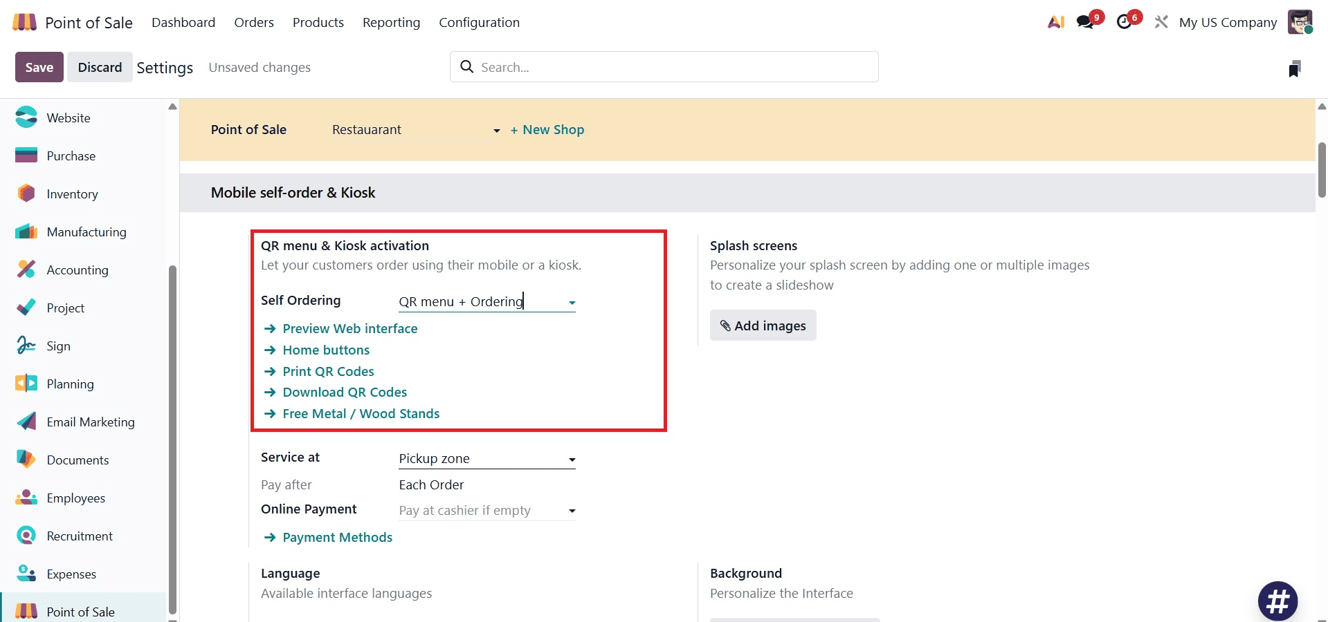 How to Enable Self-Service Ordering in Odoo 19 POS (Mobile + Kiosk Explained)-cybrosys