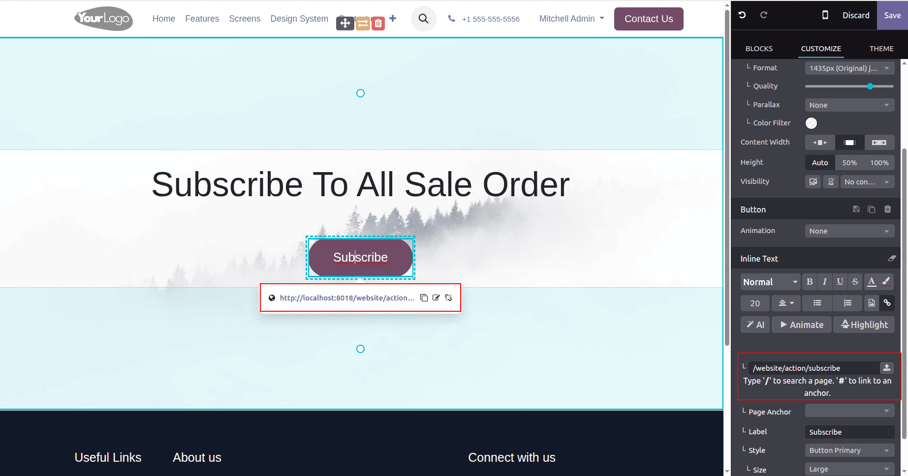 How to Execute Server Action From Website in Odoo18-cybrosys