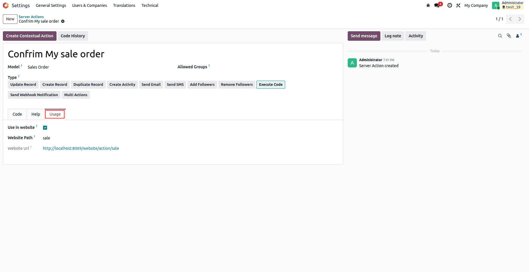 How to Execute Server Actions from a Website in Odoo 19-cybrosys