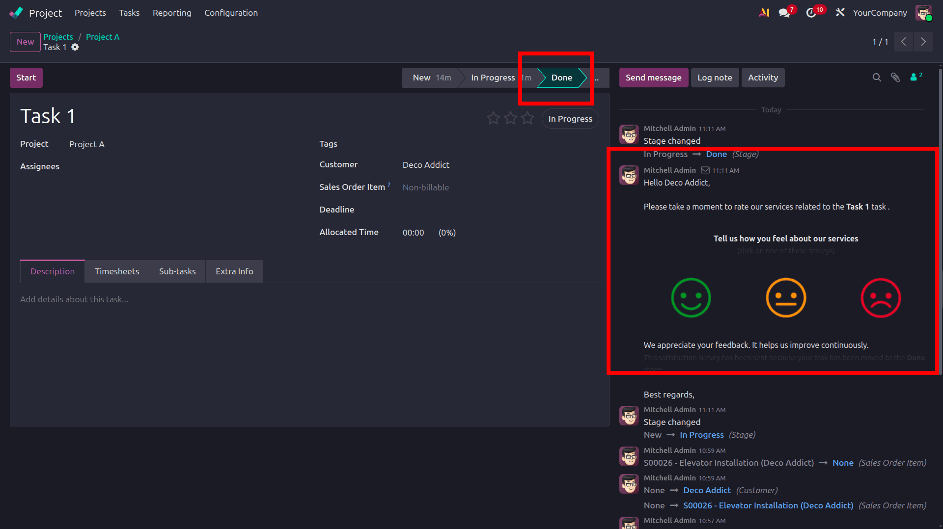 How to Gather Customer Feedback on Project Progress in Odoo 19-cybrosys