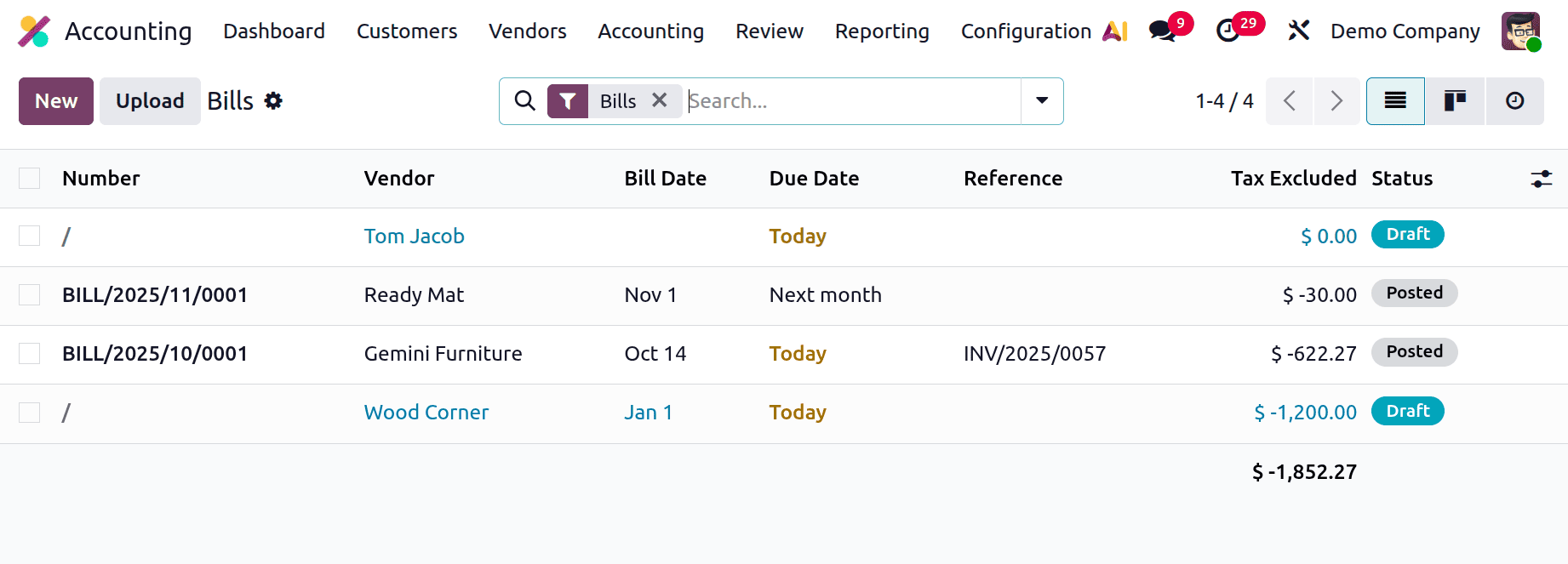 How to Generate a Vendor Bill for a Purchase Order in Odoo 19-cybrosys