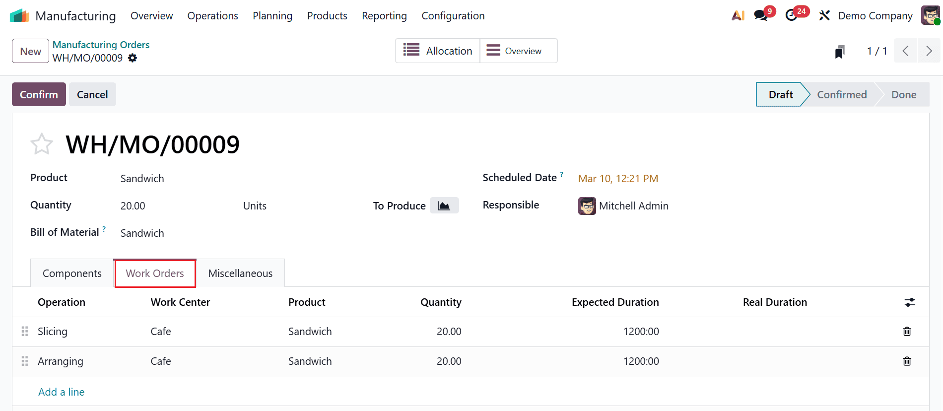 How to Generate Allocation Reports for Manufacturing Orders in Odoo 19-cybrosys