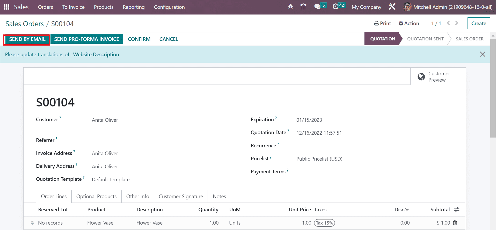 How to Generate an Automatic Invoice in the Odoo 16 Sales App-cybrosys