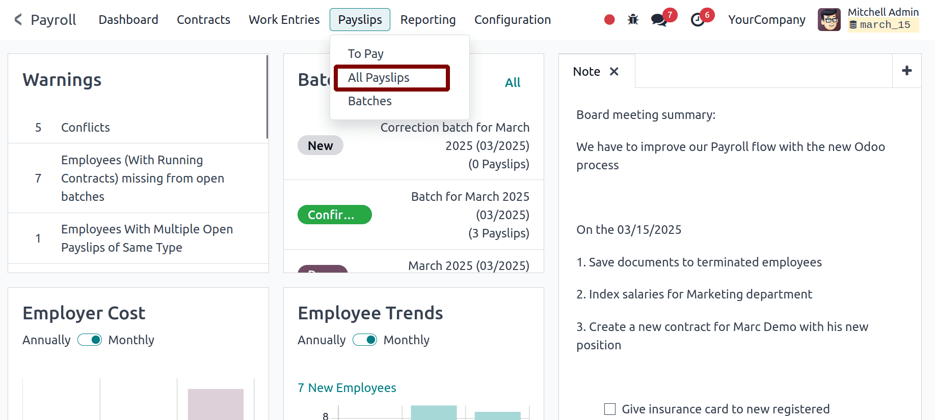 How to Generate Payslip based on Employee Attendance in Odoo 18-cybrosys