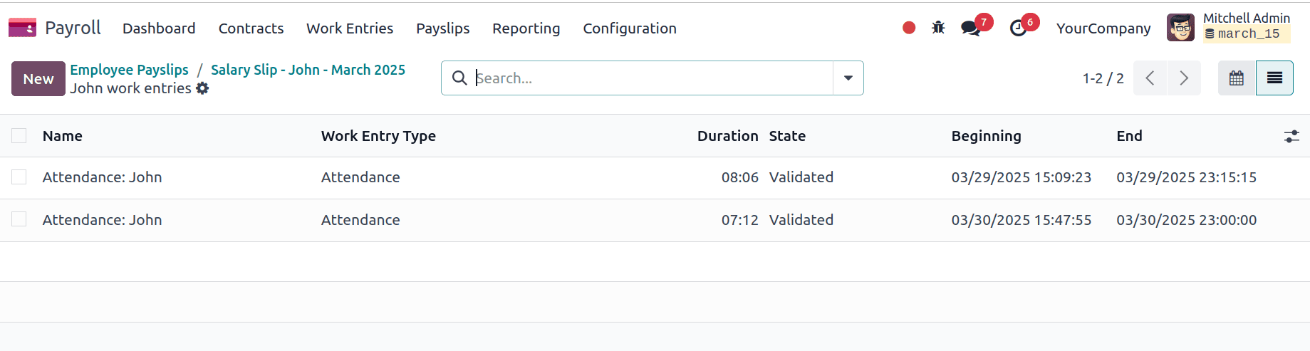 How to Generate Payslip based on Employee Attendance in Odoo 18-cybrosys