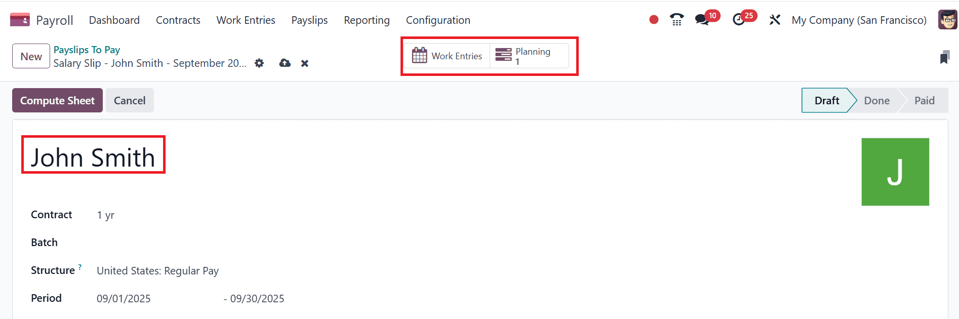 How to Generate Payslip based on Employee Shifts in Odoo 18-cybrosys