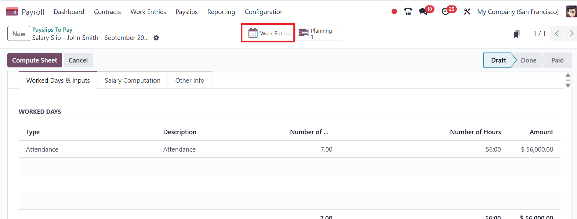 How to Generate Payslip based on Employee Shifts in Odoo 18-cybrosys