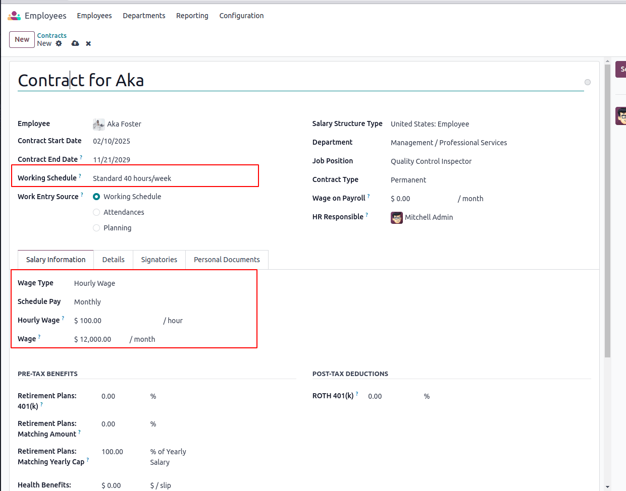 How to Generate Payslip Based on Employee Standard Working Hours in Odoo 18-cybrosys