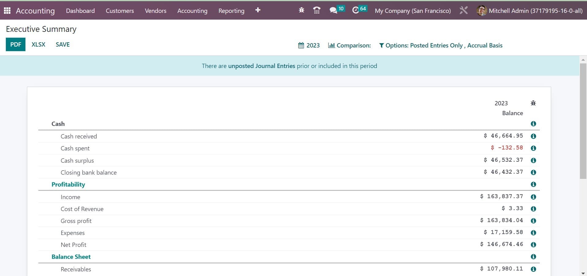 How to Generate Reports in the Odoo 16 Accounting App-cybrosys