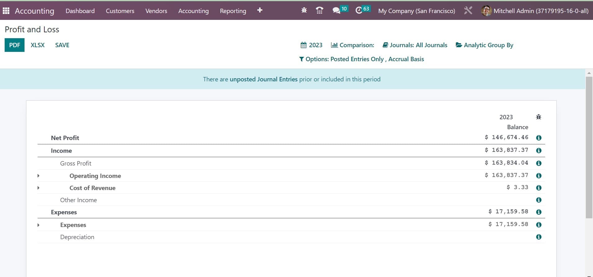 How to Generate Reports in the Odoo 16 Accounting App-cybrosys