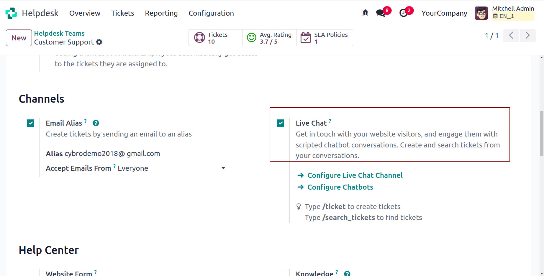 How to Generate Tickets Through Various Channels in Odoo 18 Helpdesk-cybrosys