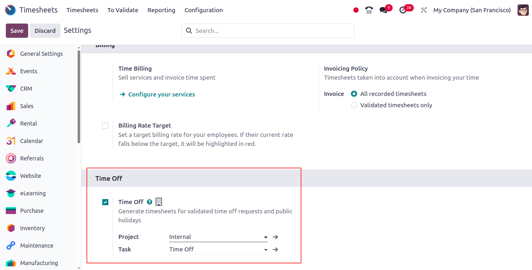 How to Generate Timesheets for Public Holidays and Time Off in Odoo 18-cybrosys