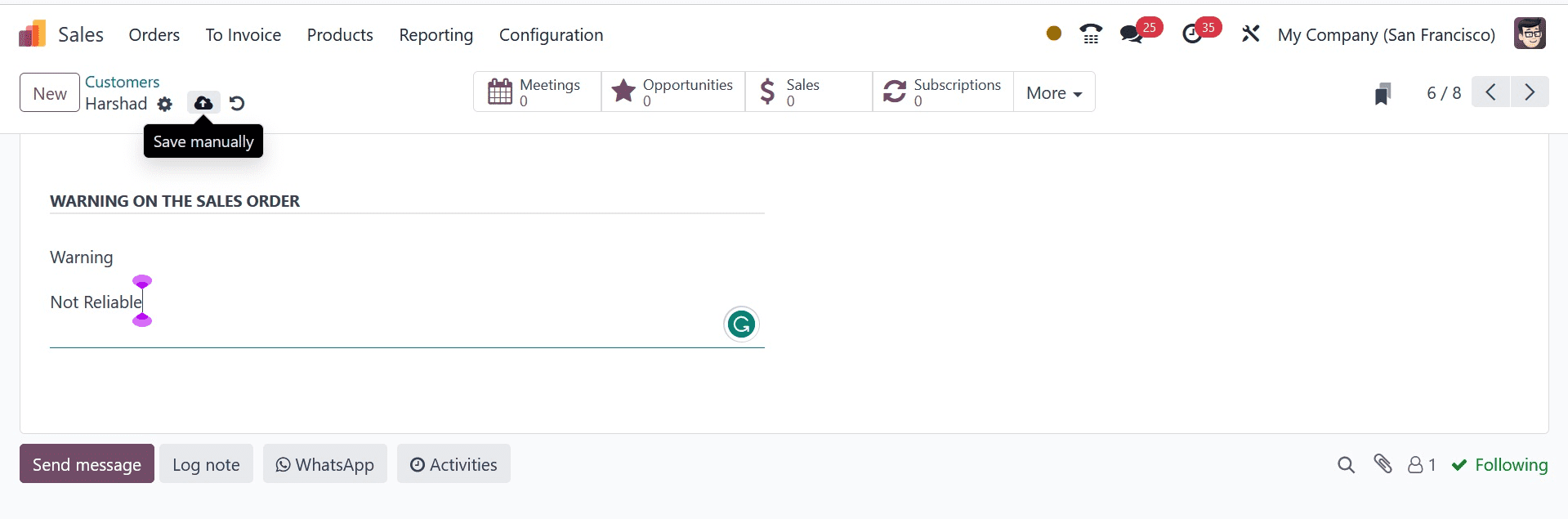 How to Get Warnings for Your Product using Odoo 17 Sales-cybrosys