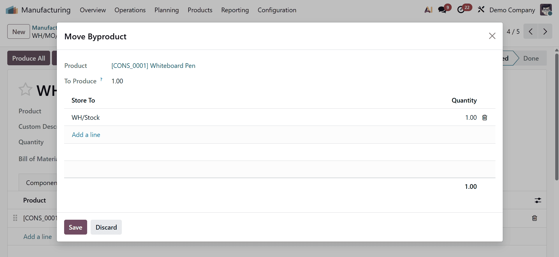 How to Handle By-Products in Manufacturing Operations in Odoo 19-cybrosys