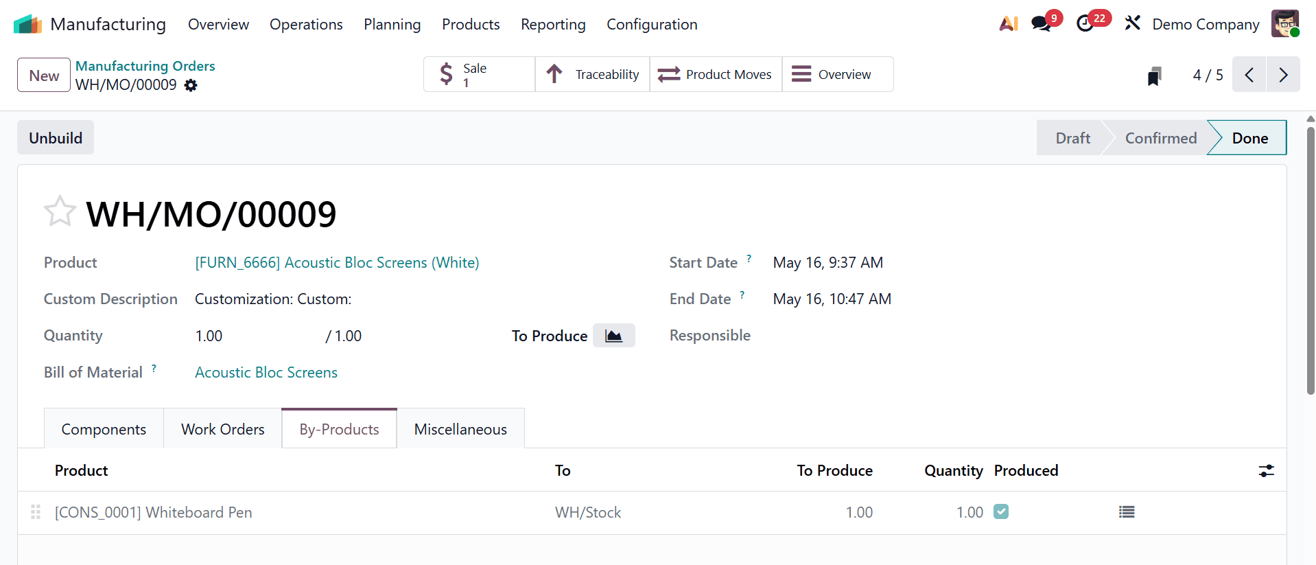 How to Handle By-Products in Manufacturing Operations in Odoo 19-cybrosys