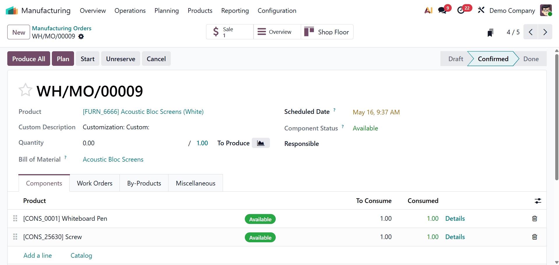 How to Handle By-Products in Manufacturing Operations in Odoo 19-cybrosys