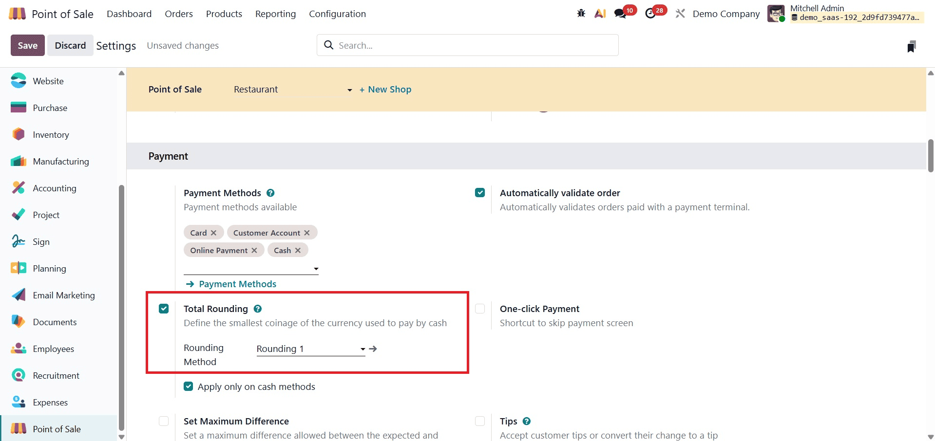 How to Handle Cash Rounding in Odoo 19 POS Transactions-cybrosys