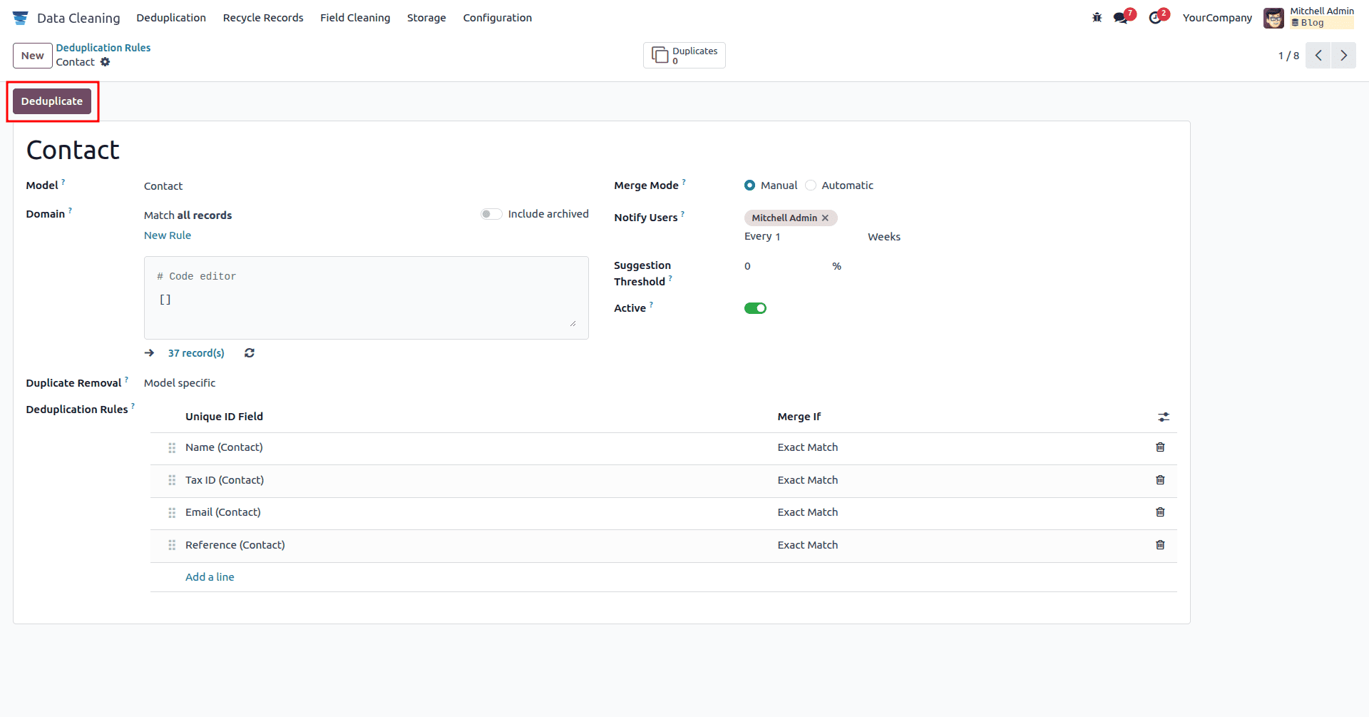 How to Handle Duplicate Data with Odoo 18’s Data Cleaning Module-cybrosys