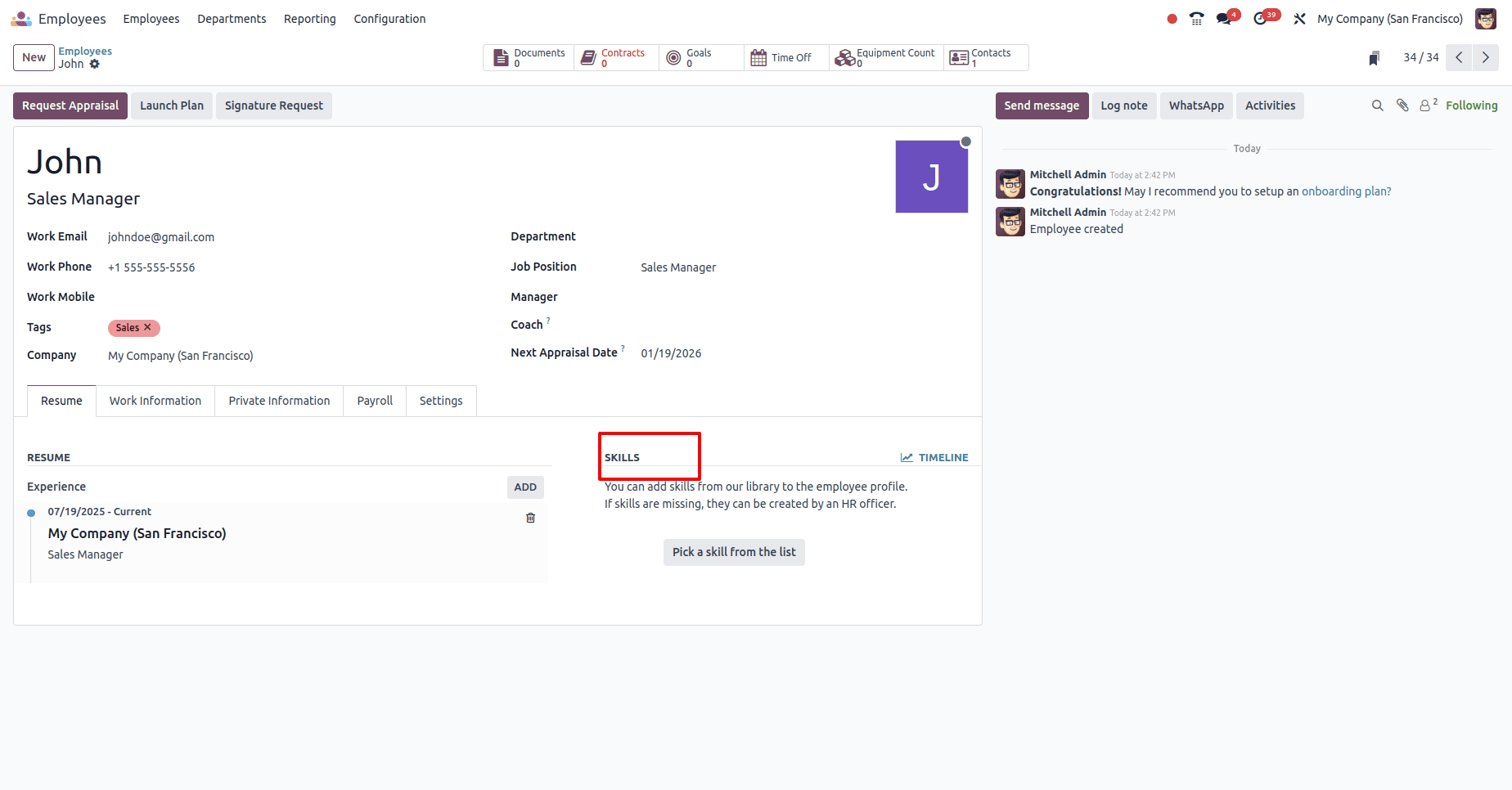 How to Handle Employee Skill Management in Odoo 18-cybrosys