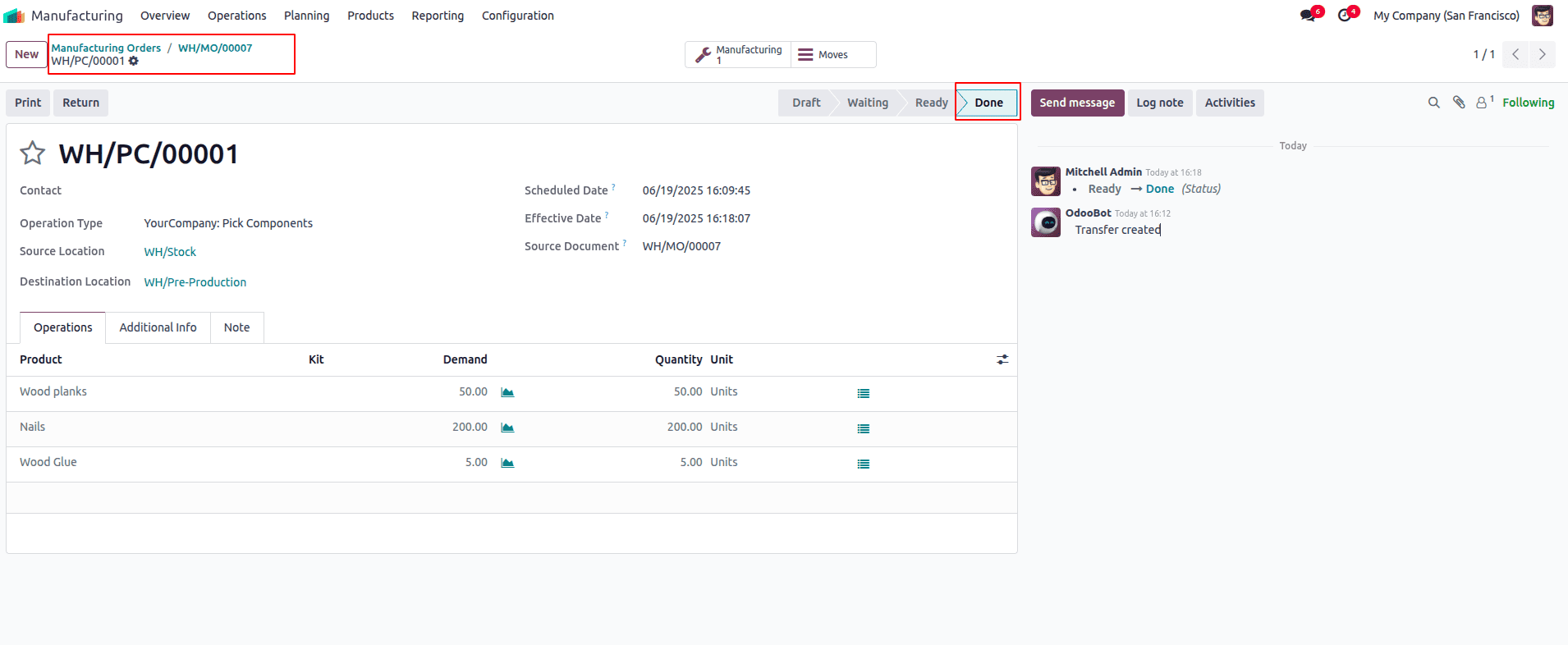 How to Handle Manufacting With Three Step Warehouse Configuration in Odoo 18-cybrosys