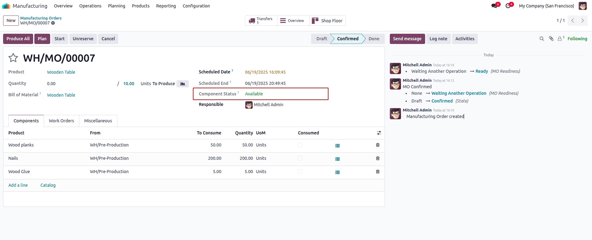 How to Handle Manufacting With Three Step Warehouse Configuration in Odoo 18-cybrosys