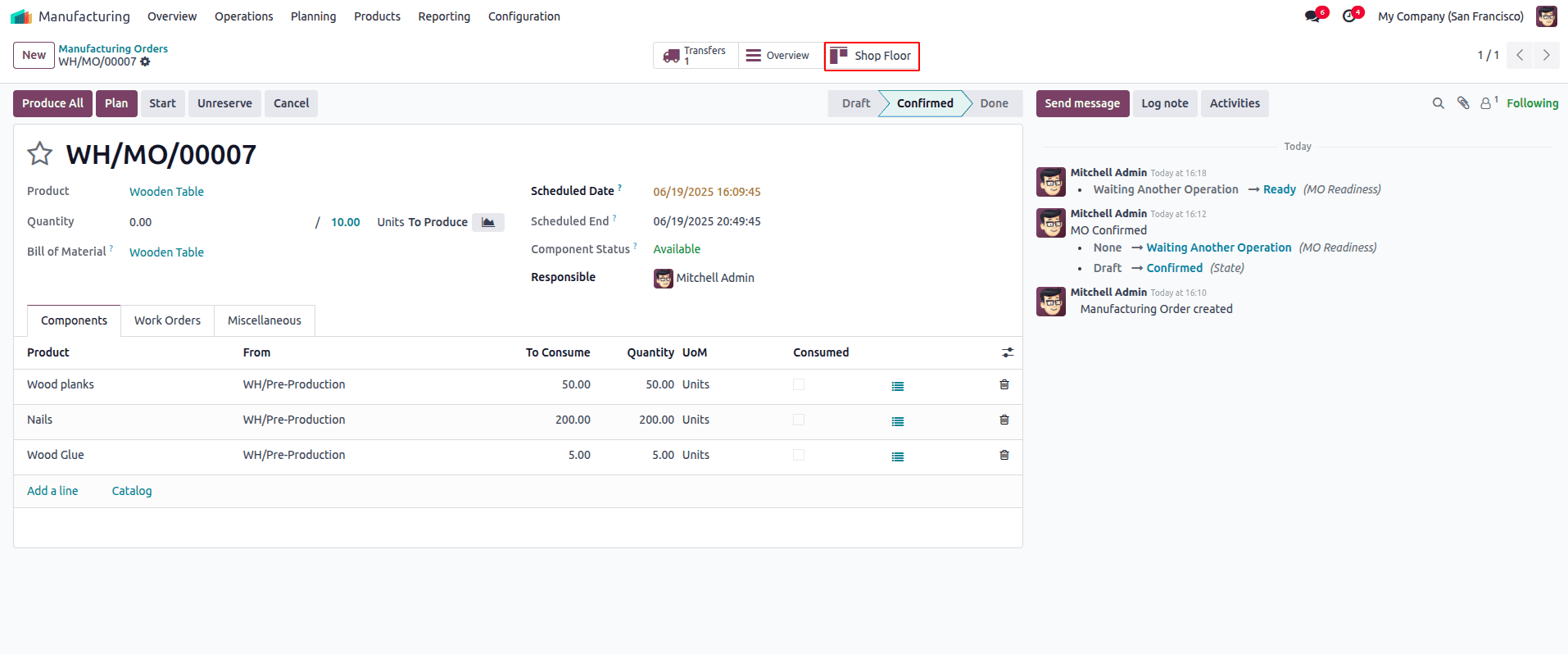 How to Handle Manufacting With Three Step Warehouse Configuration in Odoo 18-cybrosys