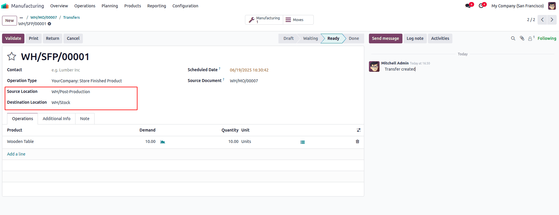 How to Handle Manufacting With Three Step Warehouse Configuration in Odoo 18-cybrosys