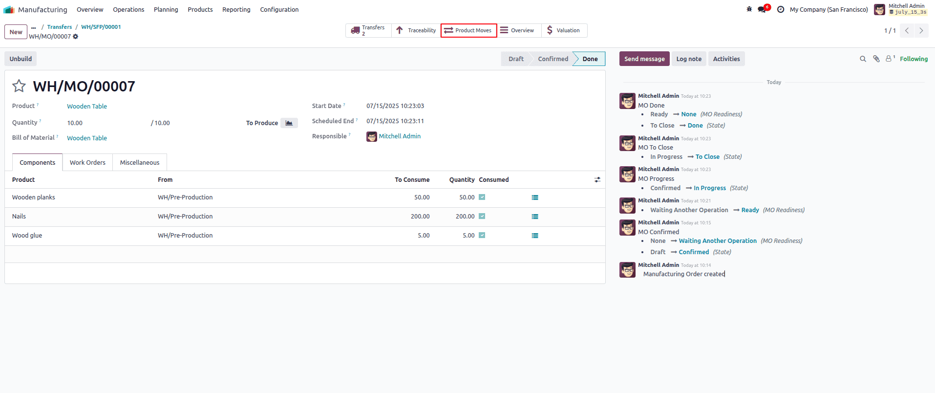 How to Handle Manufacting With Three Step Warehouse Configuration in Odoo 18-cybrosys