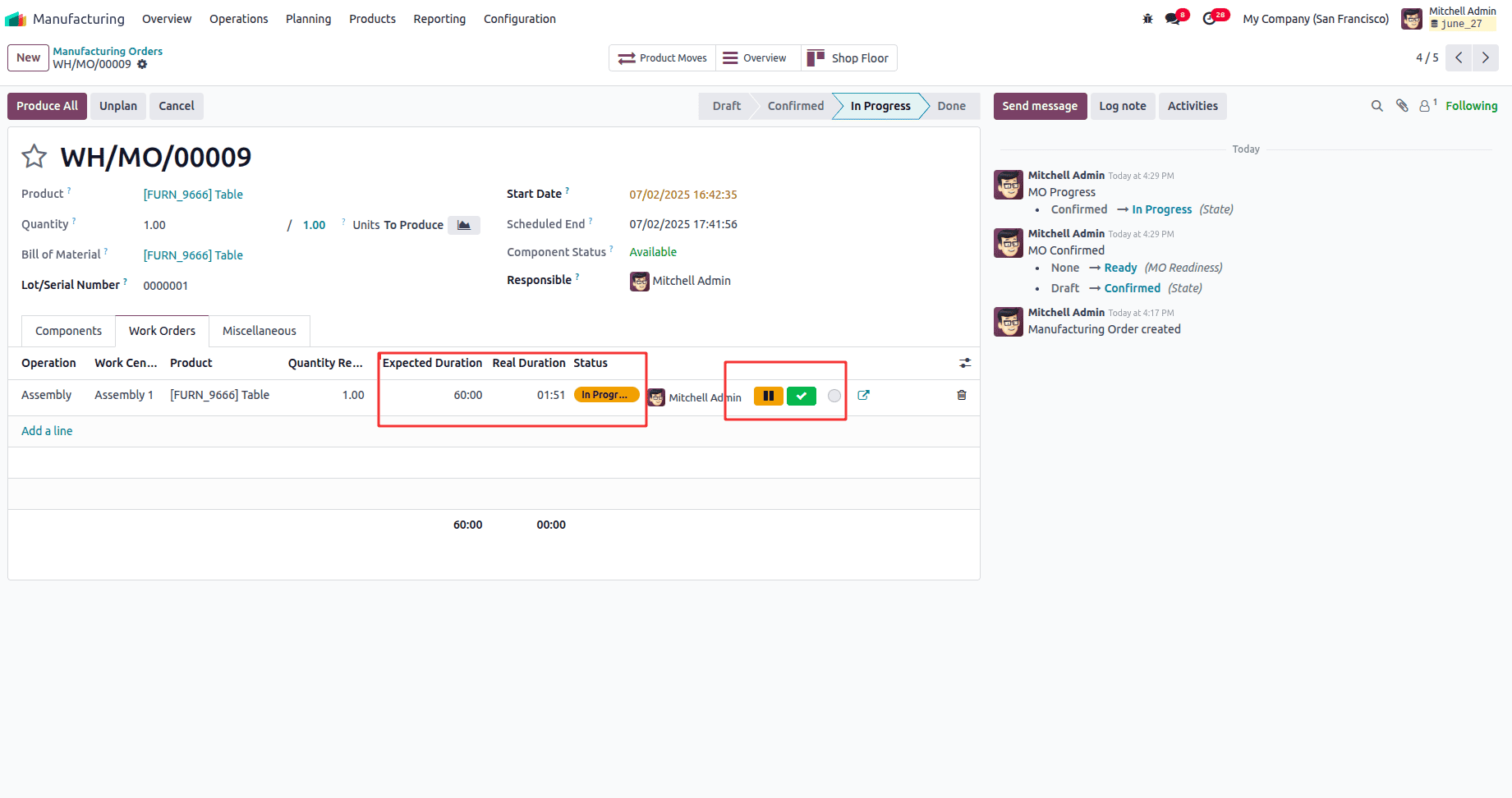 How to Handle Manufacturing with One-Step Warehouse Configuration in Odoo 18-cybrosys