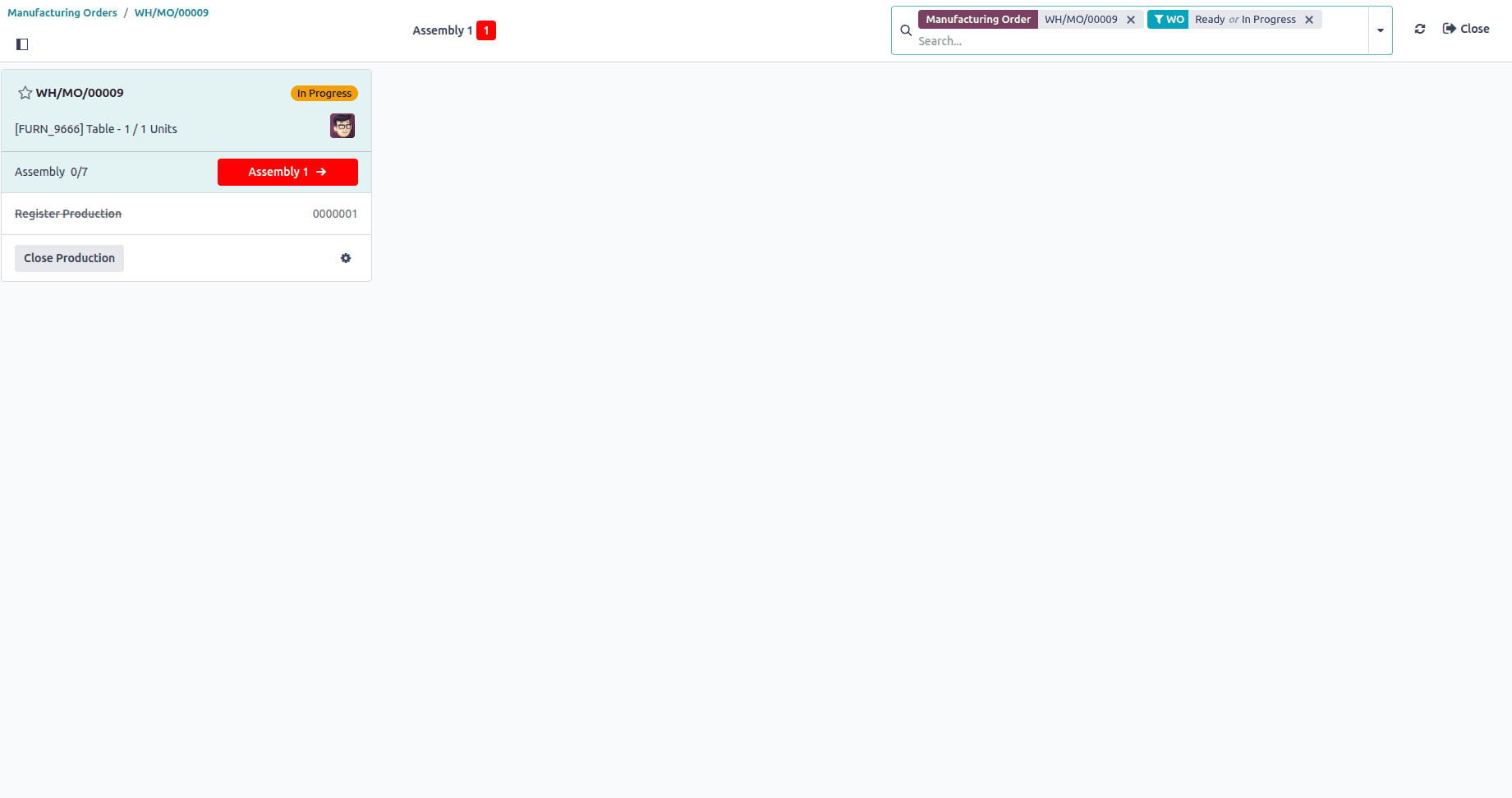 How to Handle Manufacturing with One-Step Warehouse Configuration in Odoo 18-cybrosys