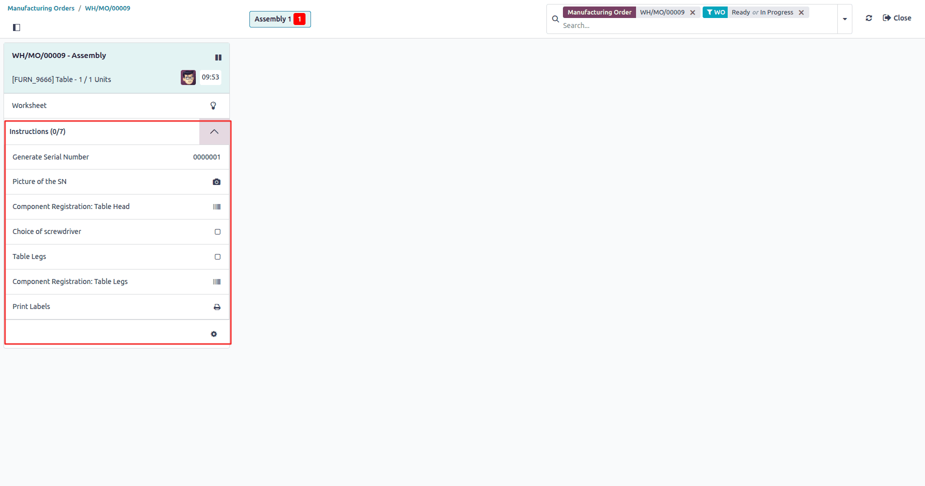How to Handle Manufacturing with One-Step Warehouse Configuration in Odoo 18-cybrosys