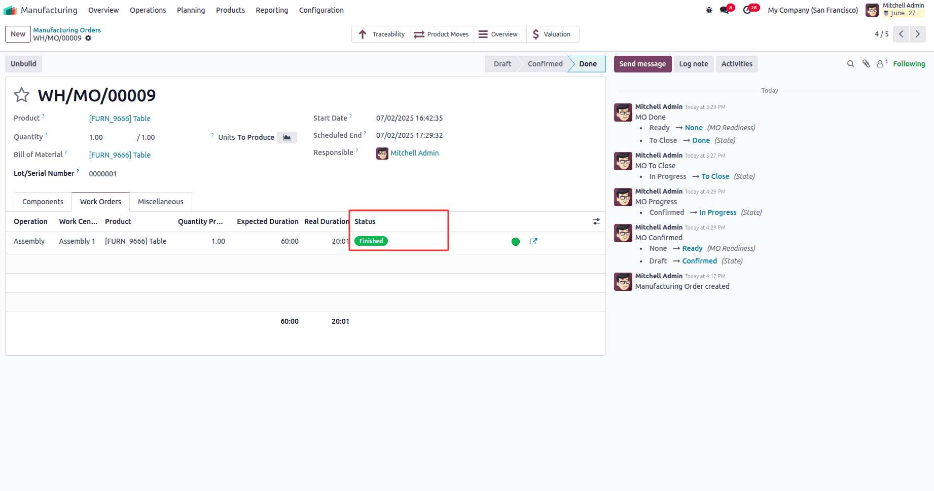 How to Handle Manufacturing with One-Step Warehouse Configuration in Odoo 18-cybrosys