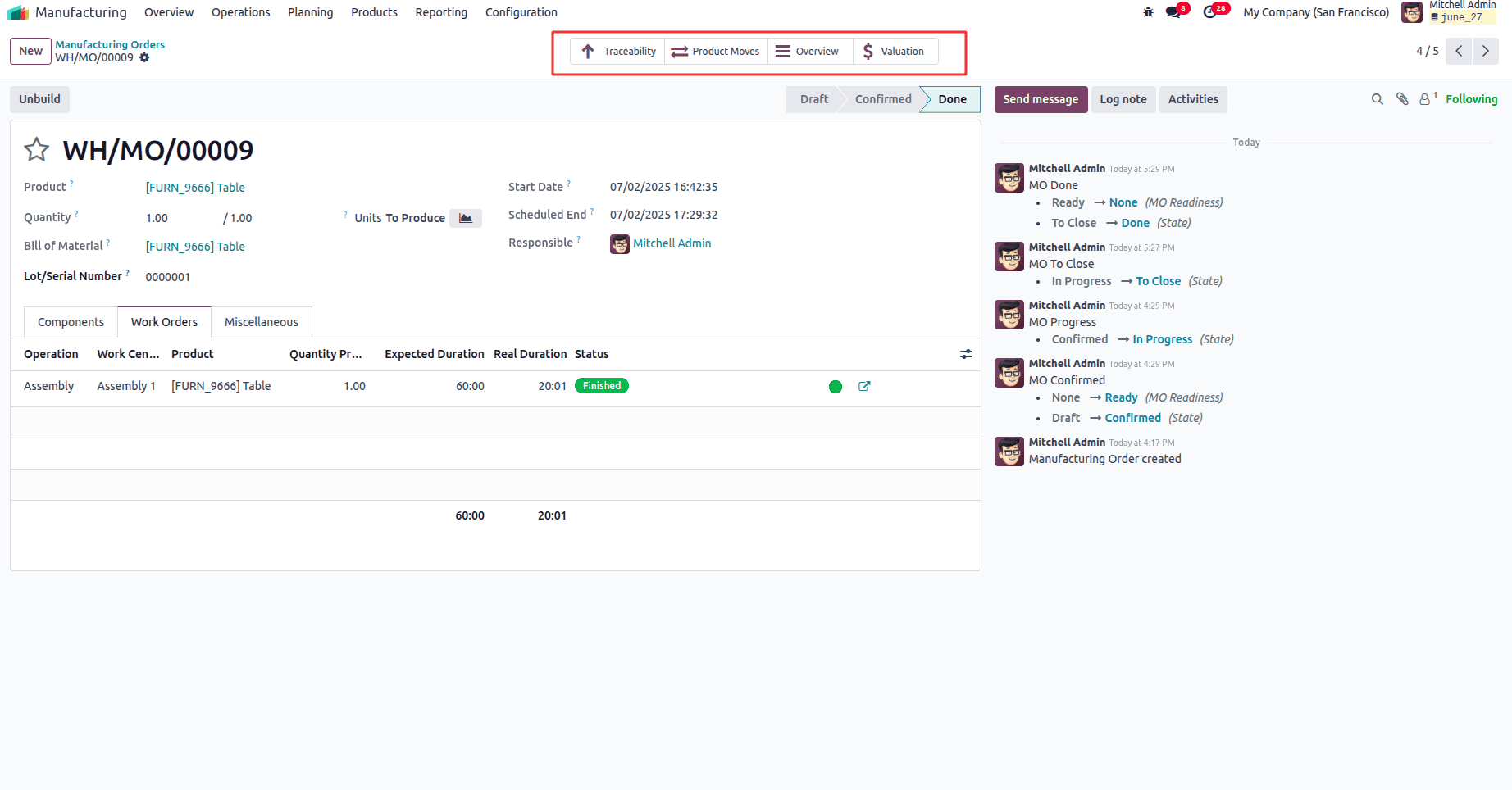 How to Handle Manufacturing with One-Step Warehouse Configuration in Odoo 18-cybrosys