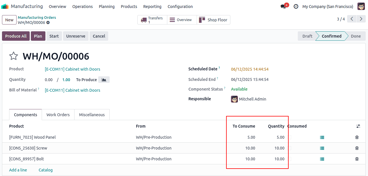 How to Handle Manufacturing with Two Step Warehouse Configuration in Odoo 18-cybrosys