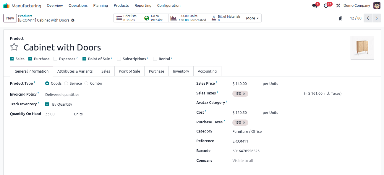 How to Handle Manufacturing with Two Step Warehouse Configuration in Odoo 18-cybrosys