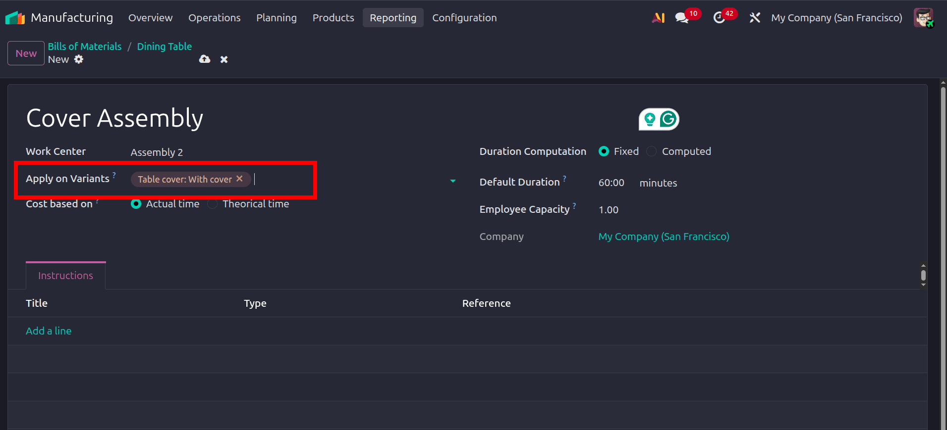How to Handle Product Variants in Manufacturing with Odoo 19-cybrosys