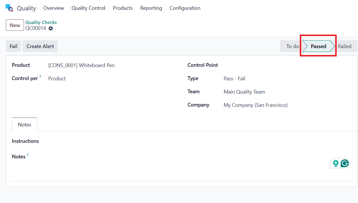 How to Handle Quality Checks and Quality Alerts in Odoo 18-cybrosys