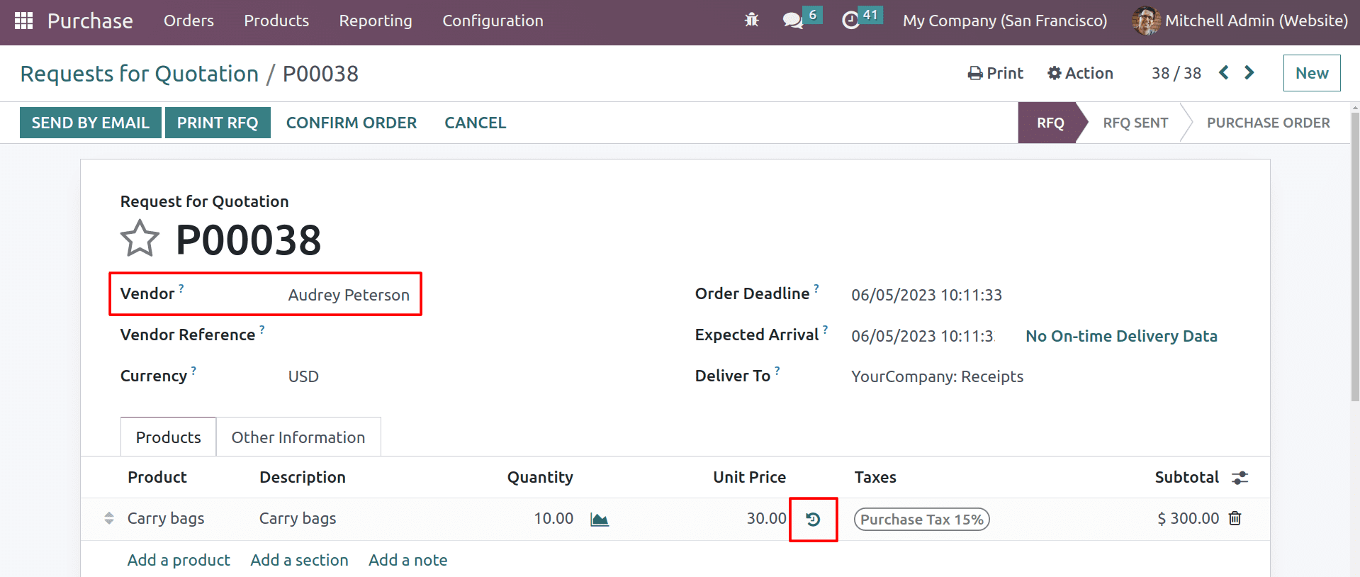 How to Identifying Purchase Price History for a Product in Odoo 16-cybrosys