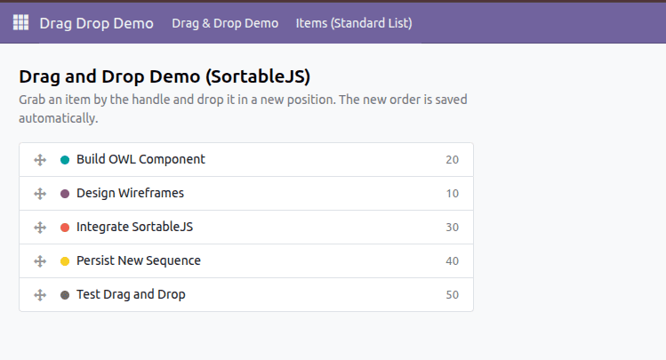 How to Implement Drag and Drop in Odoo Using SortableJS-cybrosys