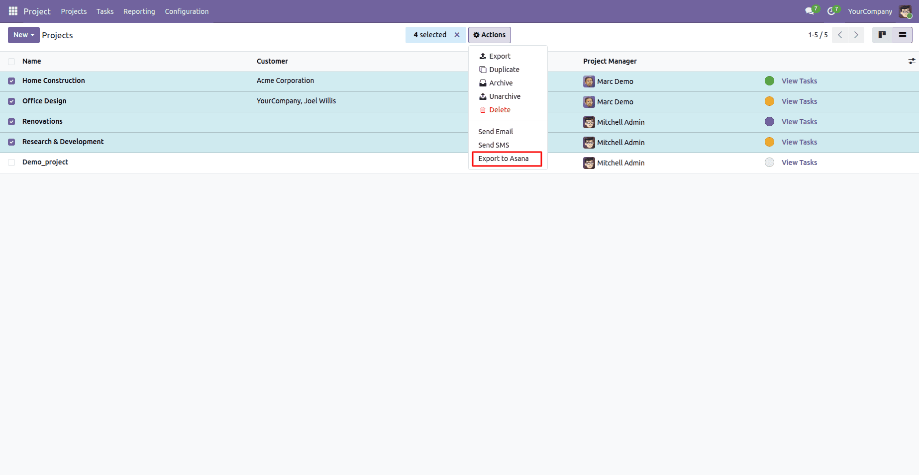 How to Import and Export Asana Projects Using the Odoo 19 Connector-cybrosys