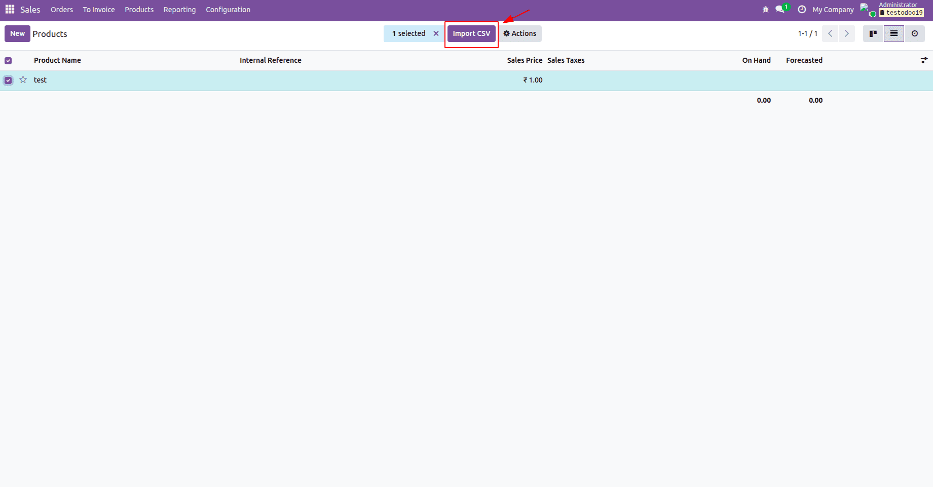 How to Import CSV Data Through a Custom Button in Odoo 19-cybrosys