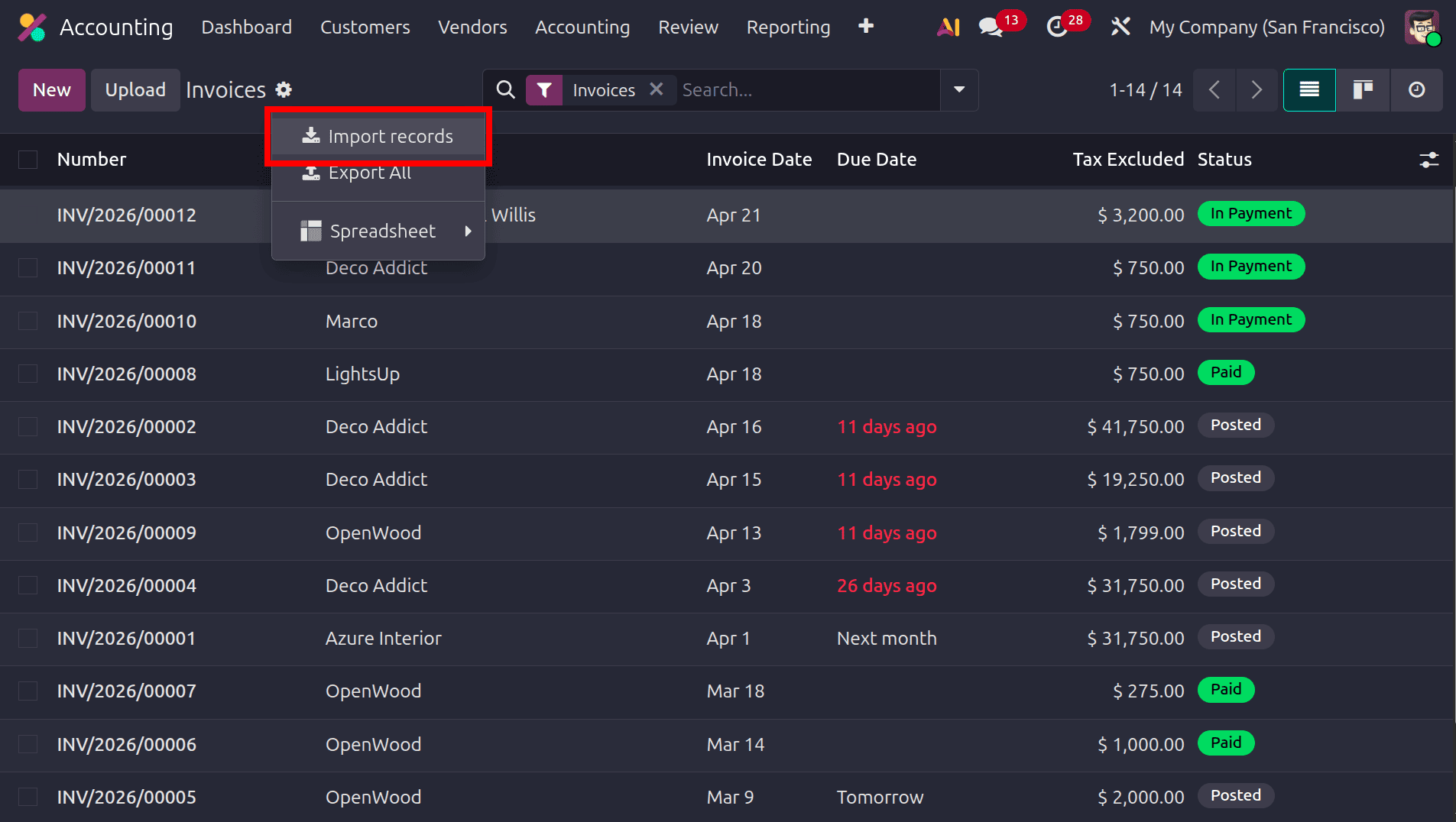 How to Import Customer Invoices in Odoo 19-cybrosys