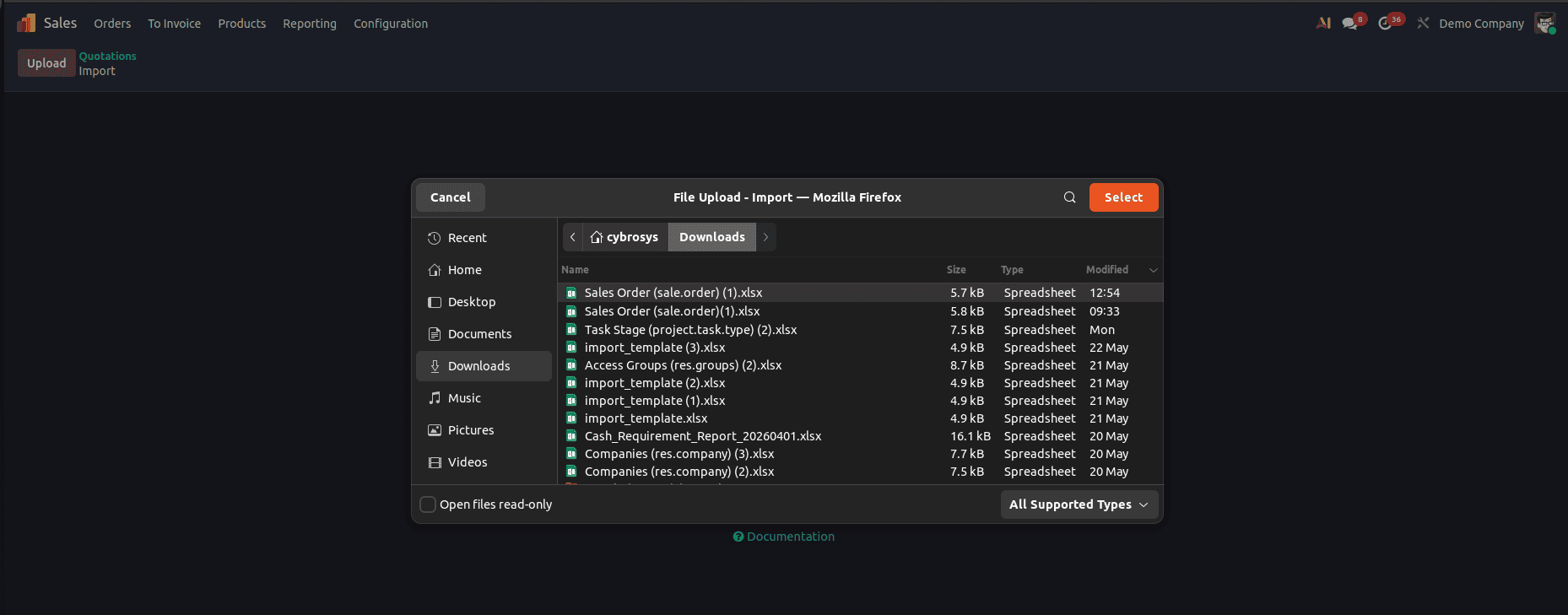 How to Import Data Through the Odoo 19 User Interface-cybrosys