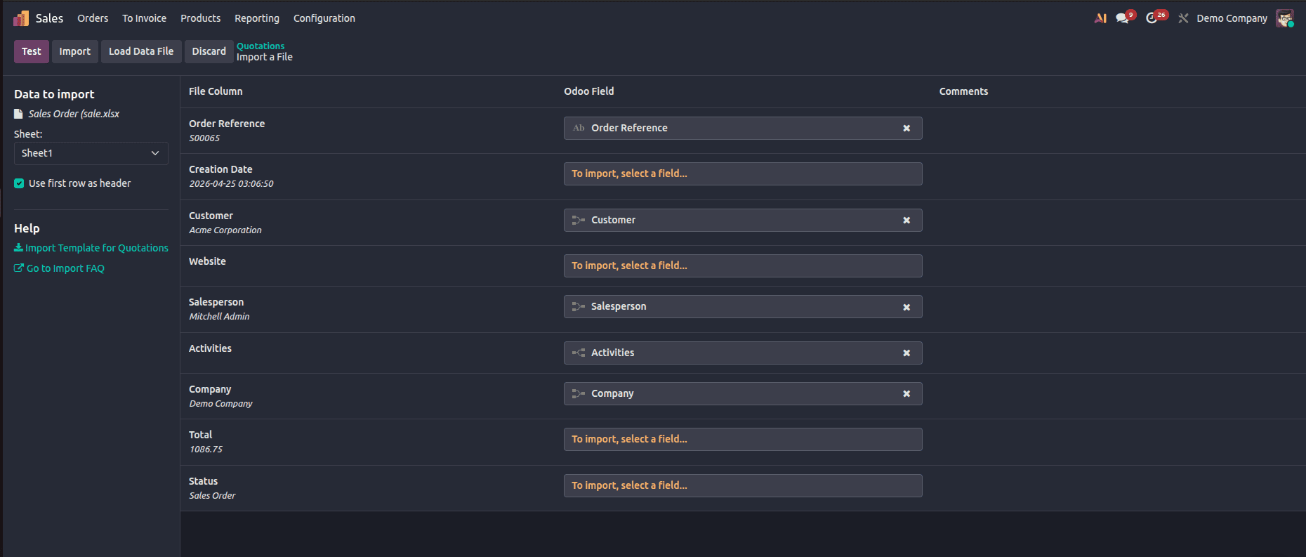 How to Import Data Through the Odoo 19 User Interface-cybrosys