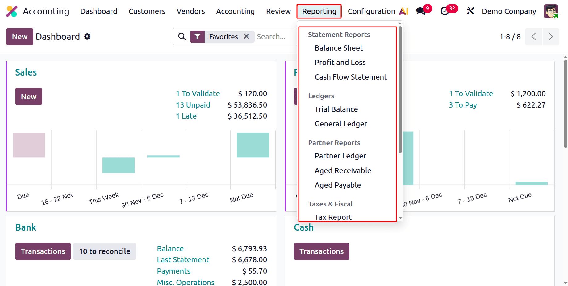 How to Improve Your Finance Workflow with Odoo 19 Reports-cybrosys